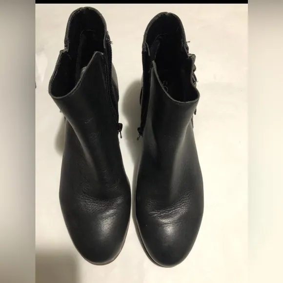 Sole Society Abbott leather bootie black boots - Image 2