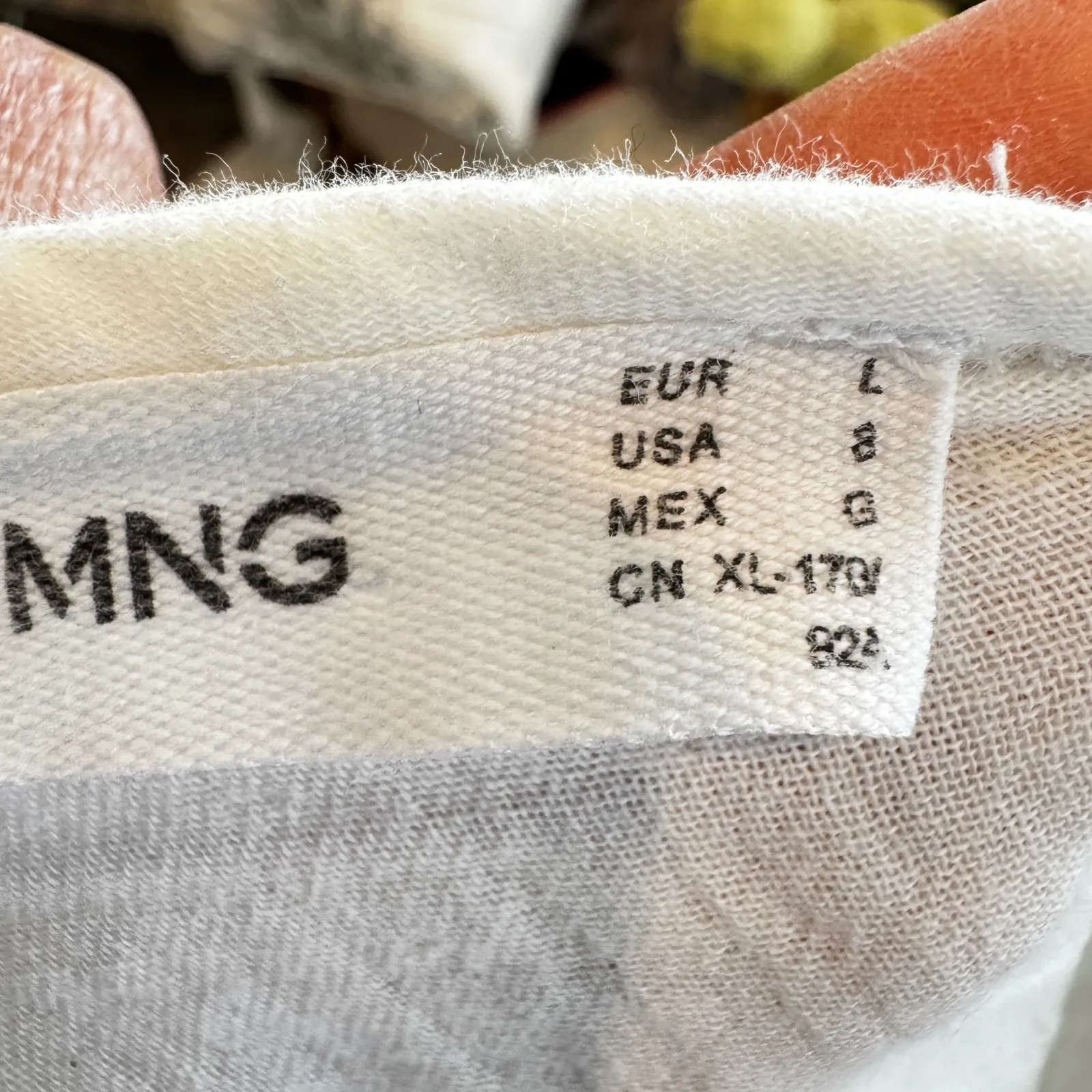 MNG White Gauze Mini Dress‎ V - Image 7