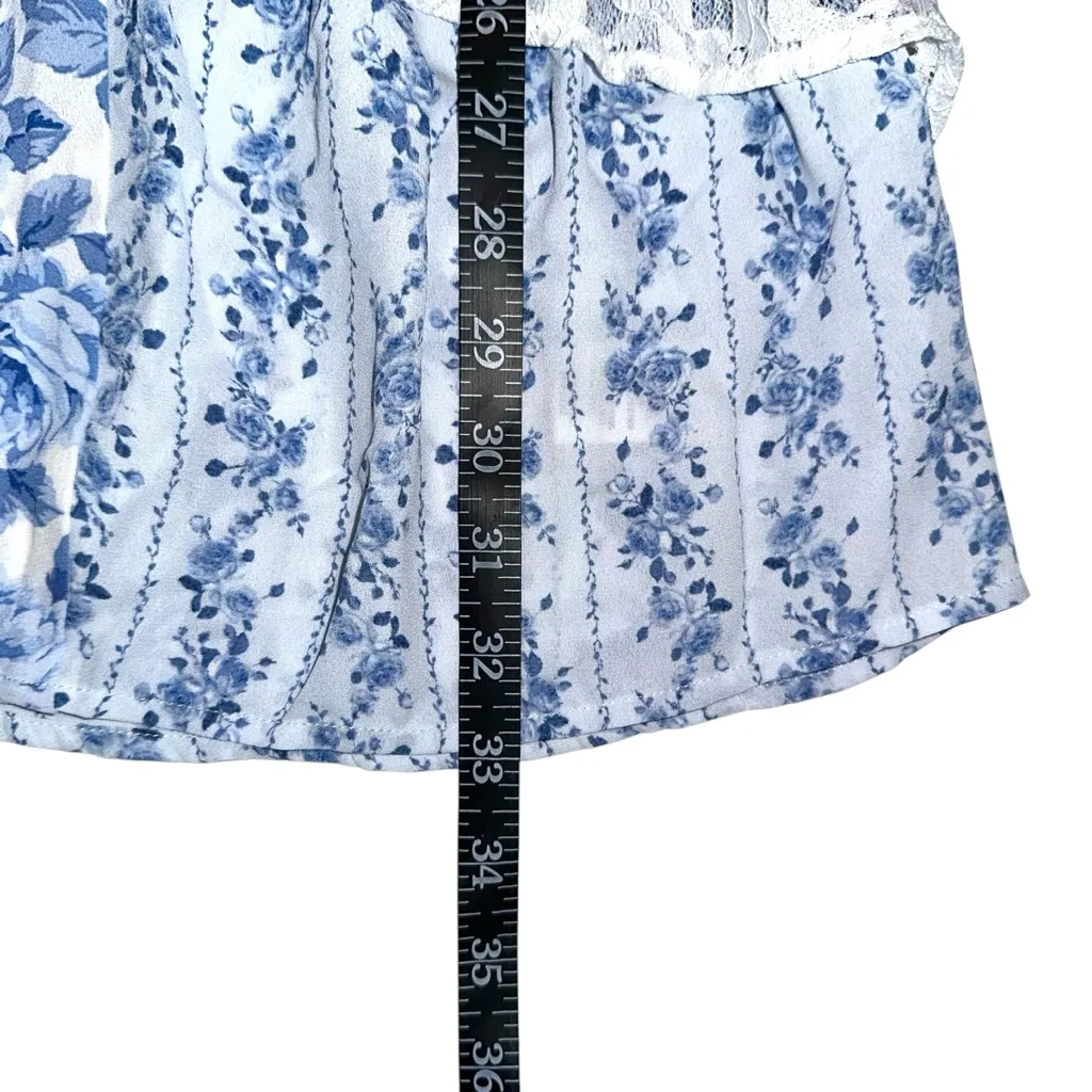 NWT Altar’d State Aderny Patchwork Blue Floral Mini Dress XL - Image 10