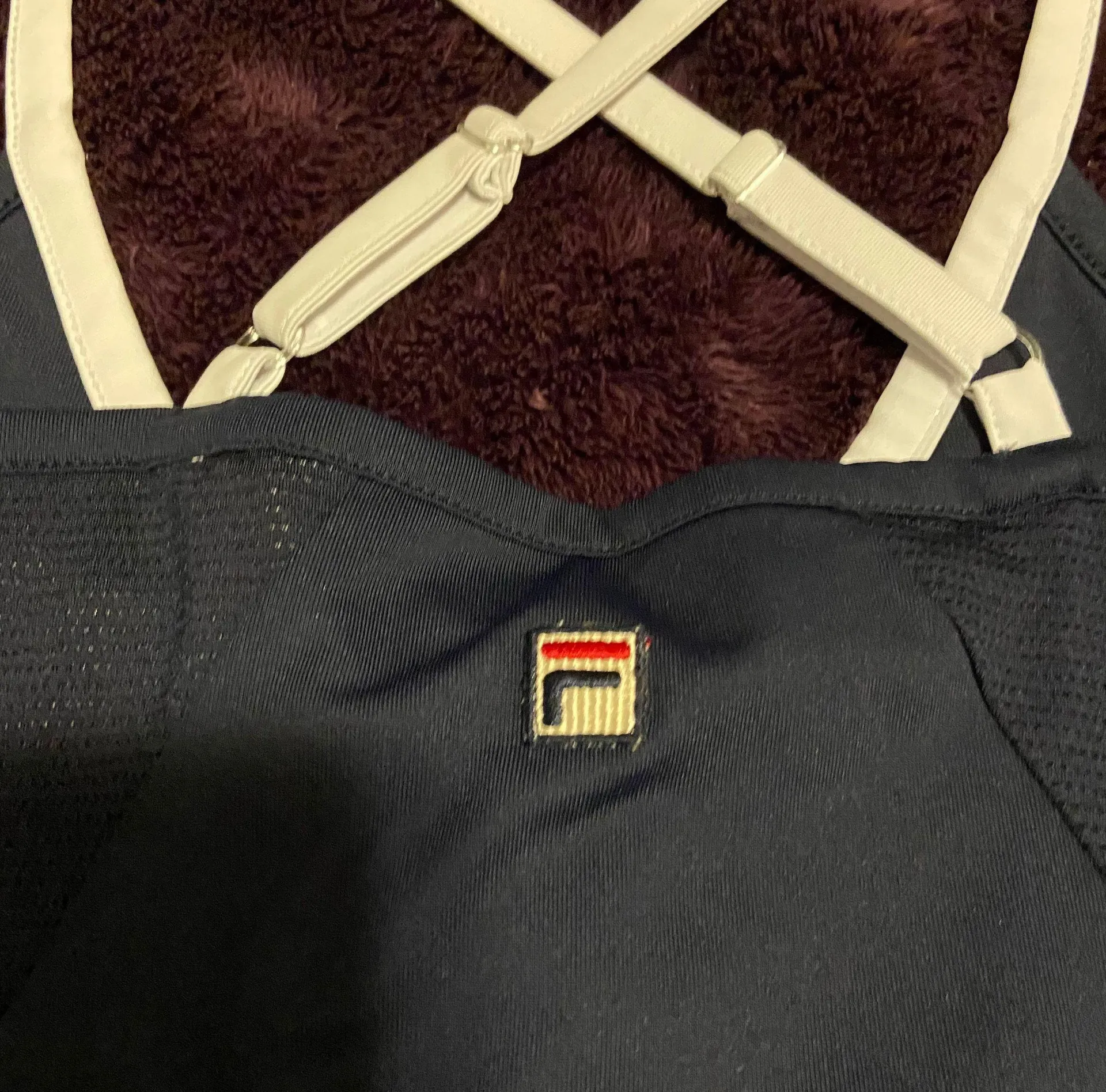 Navy Blue Workout Top Small - Image 3