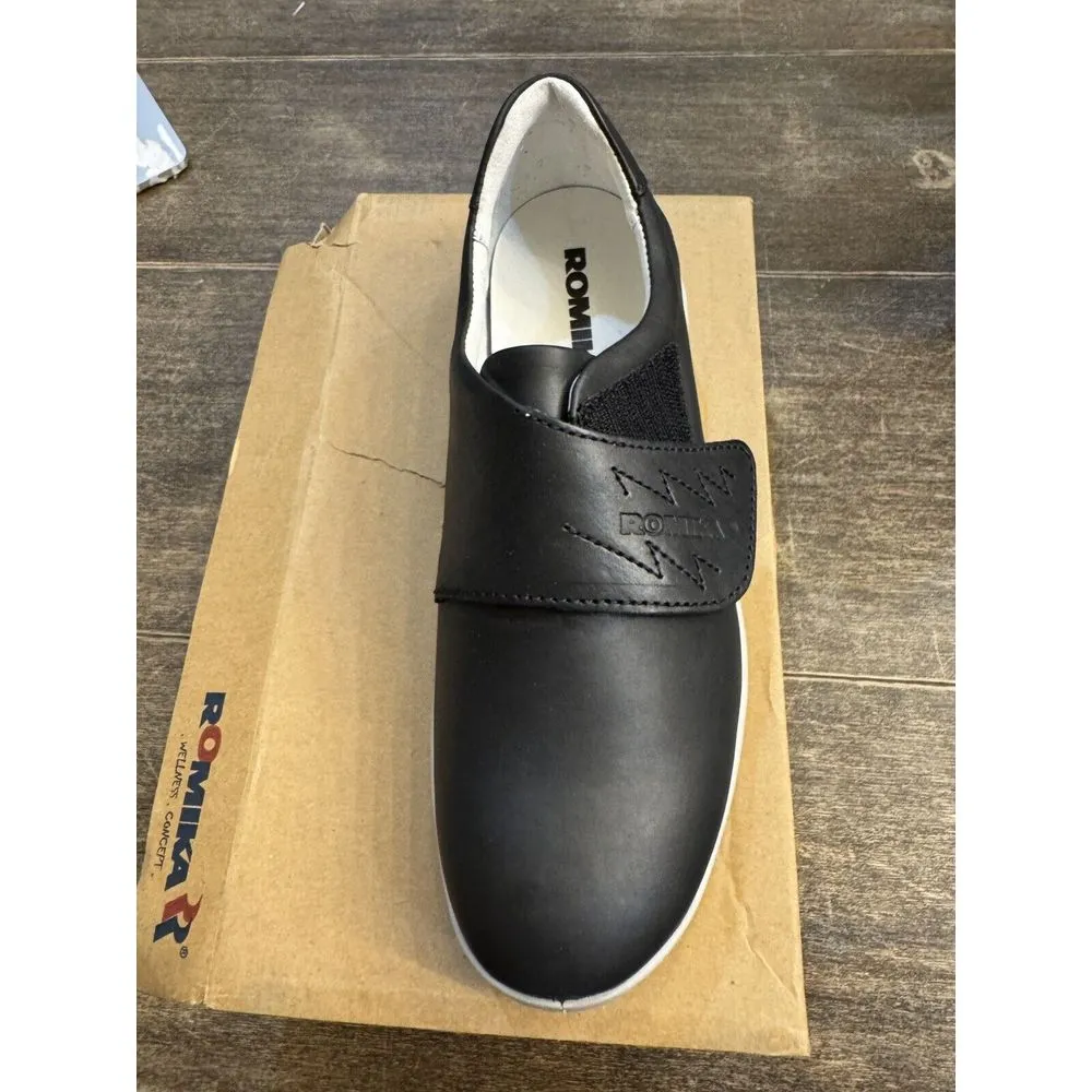 Romika Madeira Comfort Sneaker Black Size 37 US 6.5 German 22224‎ Embroidered - Image 6