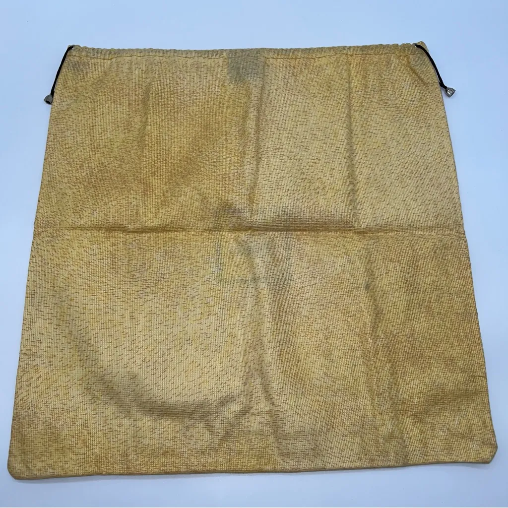 Fendi Large Authentic Yellow Ombre Print Drawstring Dust Bag-Metal Branded Pulls - Image 6