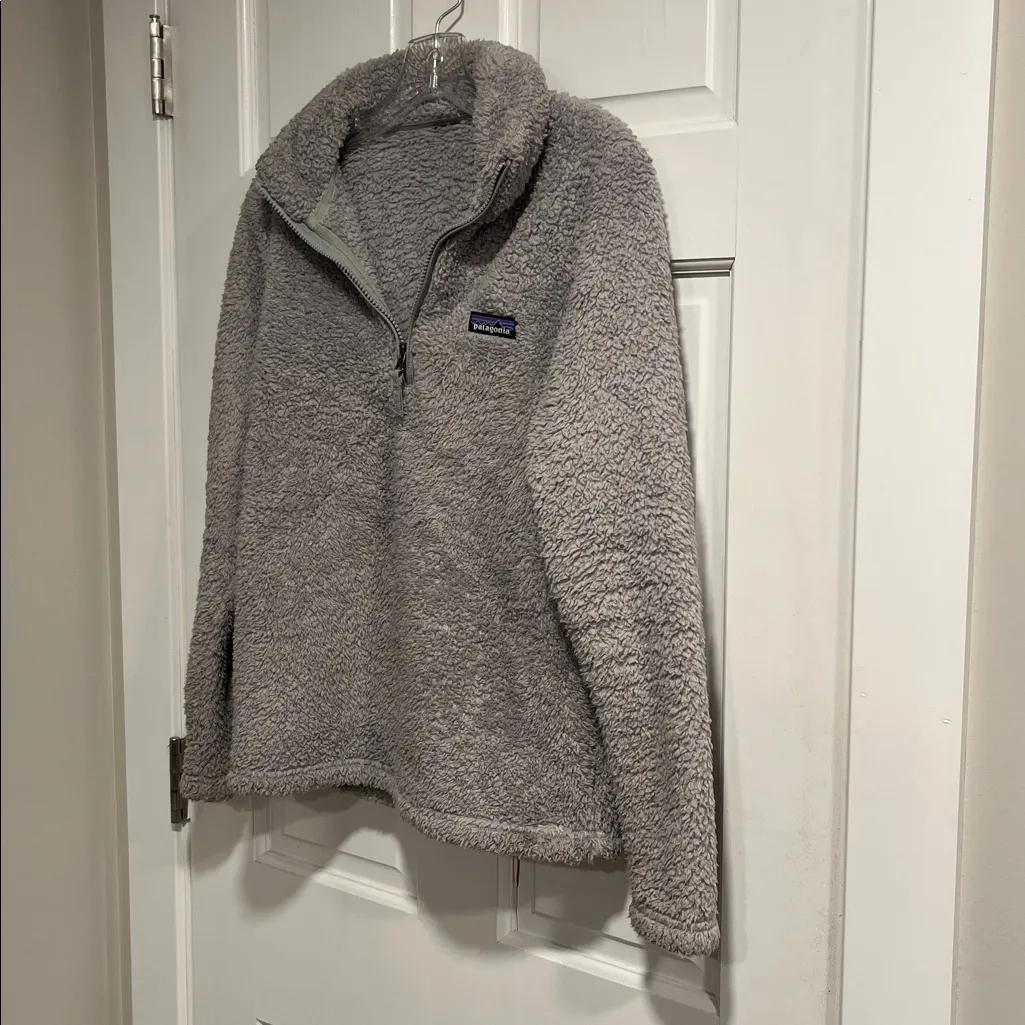 Patagonia Los Gatos 1/4 Zip Sherpa Jacket in Grey - See Measurements - Image 2