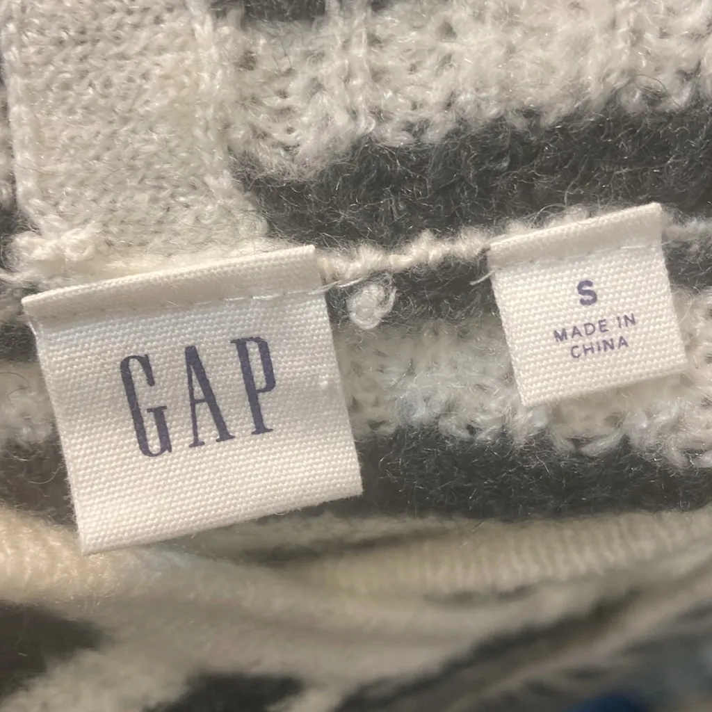 Gap Striped Pullover Hoodie Sweater Size Small - Image 7