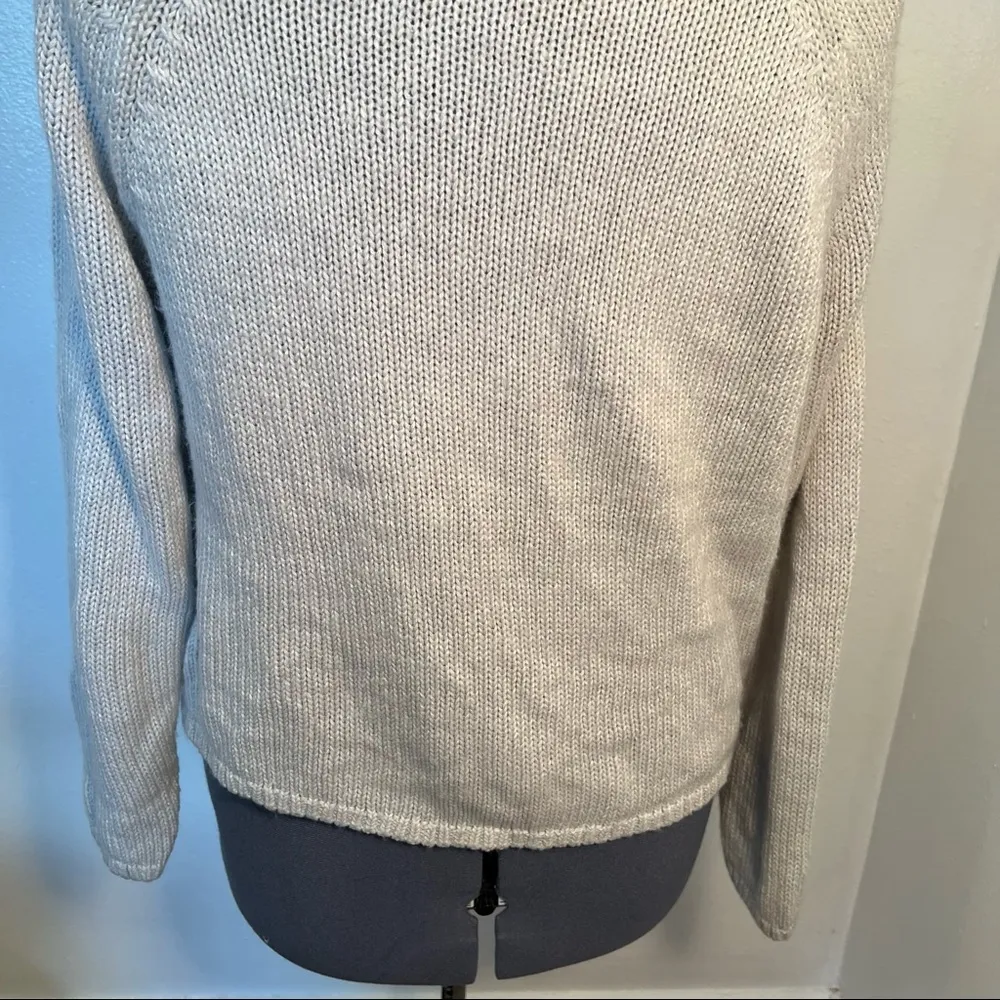 Torrid Cropped Cowl Neck Sweater Light Gray - Image 11