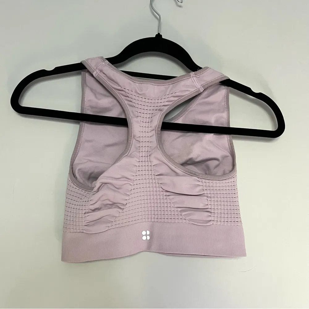 Sweaty Betty Lilac Light Purple Stamina Workout Bra Gym Size M - Image 4