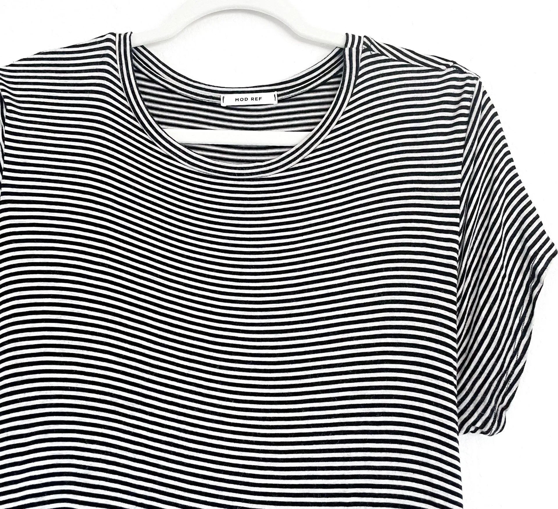 Mod Ref B&W Striped T-shirt Dress - Image 6