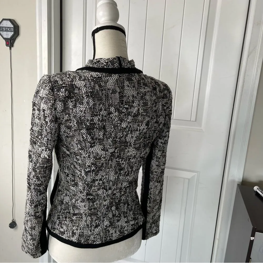 Vince open front drape boucle sweater cardigan blazer jacket‎ size 2 - Image 3