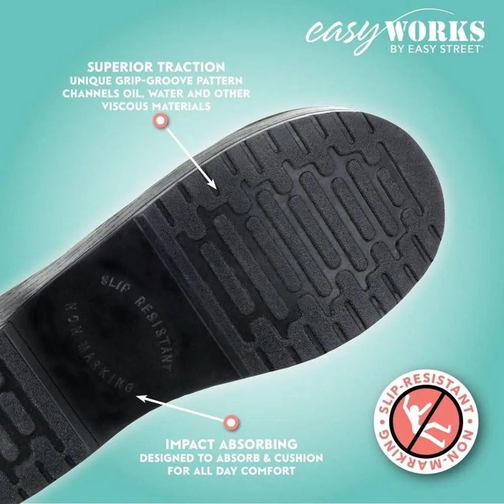 WOMEN'S EASY WORKS BY EASY STREET LYNDEE SLIP-RESISTANT CLOGS - Image 2