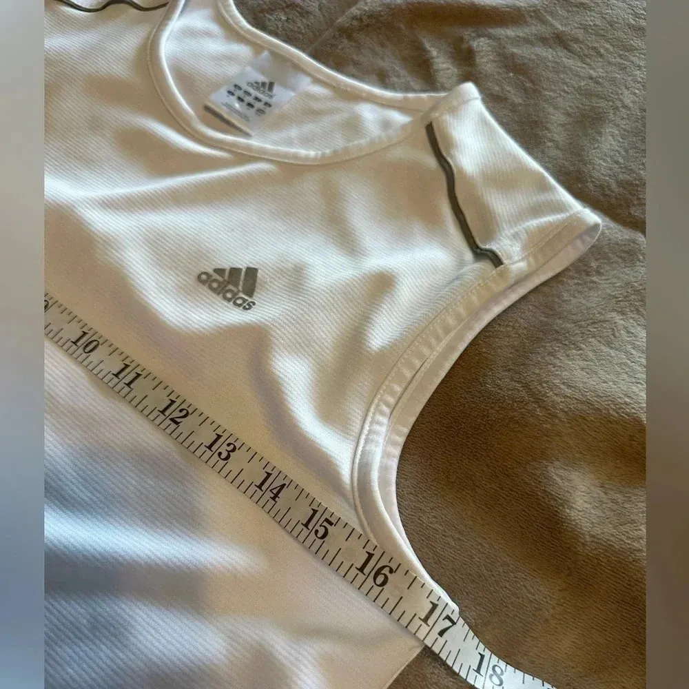 Adidas Tank Women’s Size Medium White Athletic - Image 3