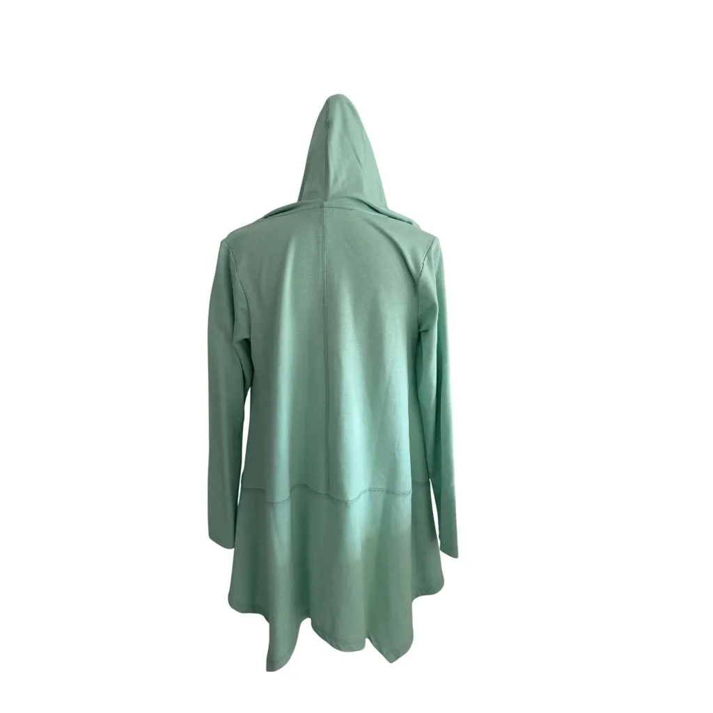 LOGO Lori Goldstein Lounge Mint Green Long Sleeve Zip Hoodie Size Large - Image 7