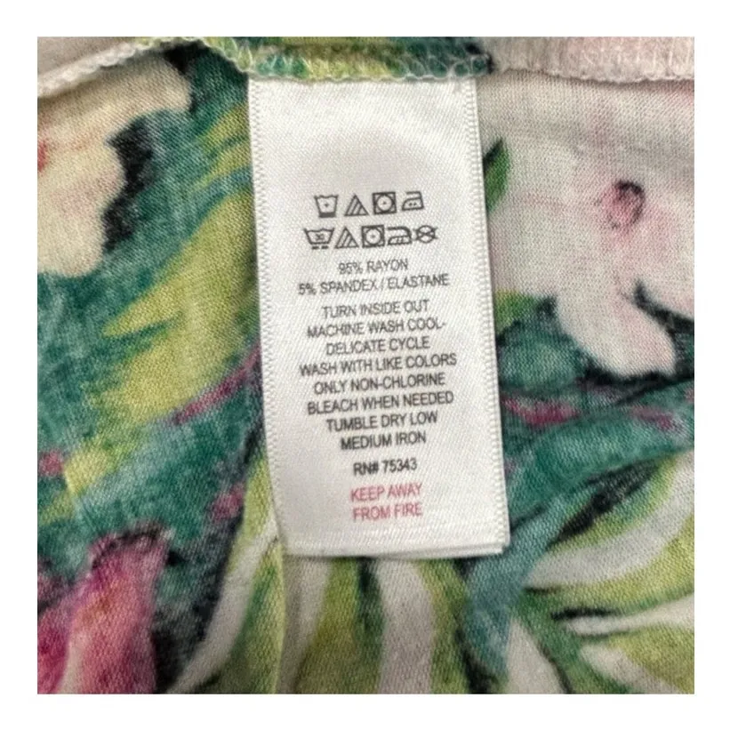 Tommy Bahama Tropical Floral Nightgown or Swim Coverup Size Small - Image 10