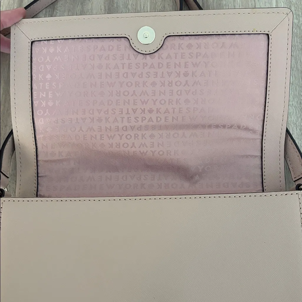 Kate Spade Light Pink Pastel Crossbody Bag Purse - Image 6