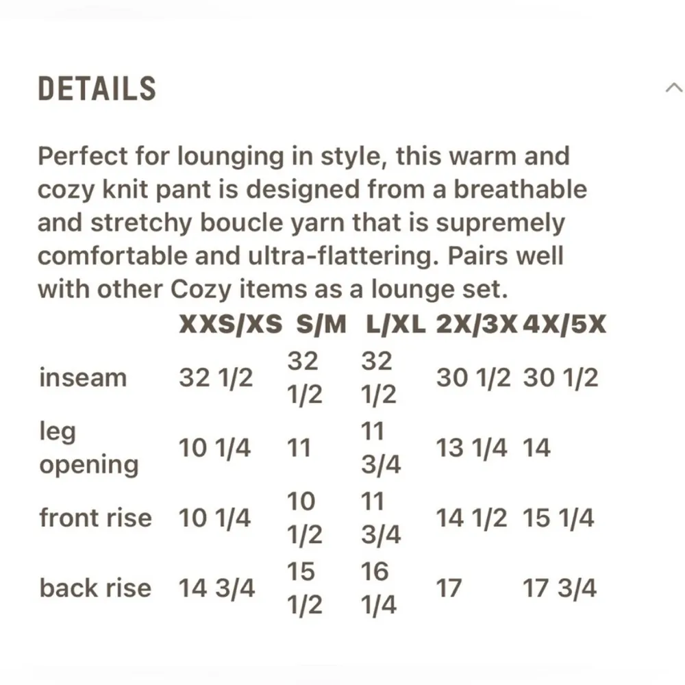 Skims Cozy Knit Pants—Dusk (Size L/XL) - Image 7