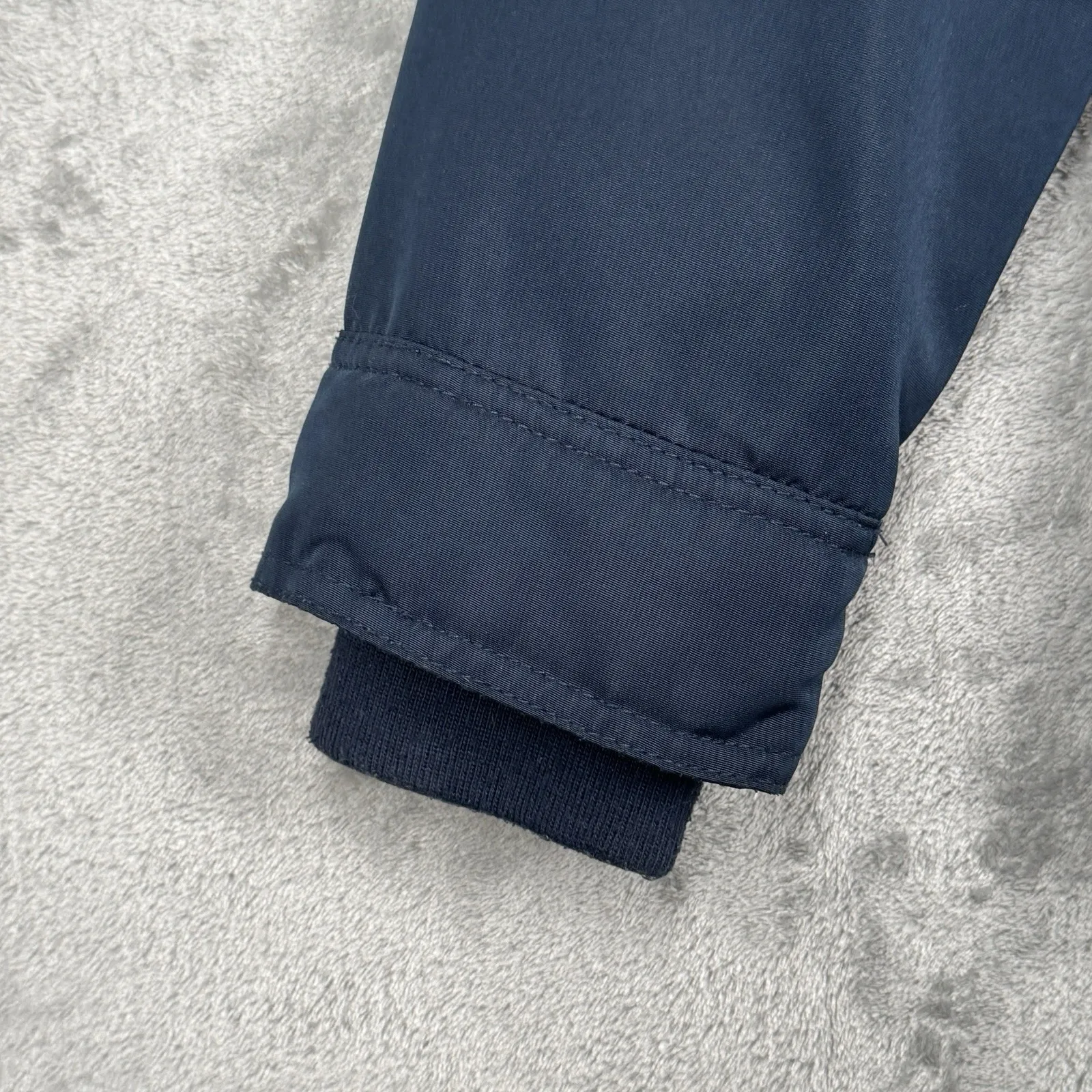 Hollister Jacket Blue Faux Fur Hooded Lined Winter Parka Coat‎ Womens Size Small - Image 7