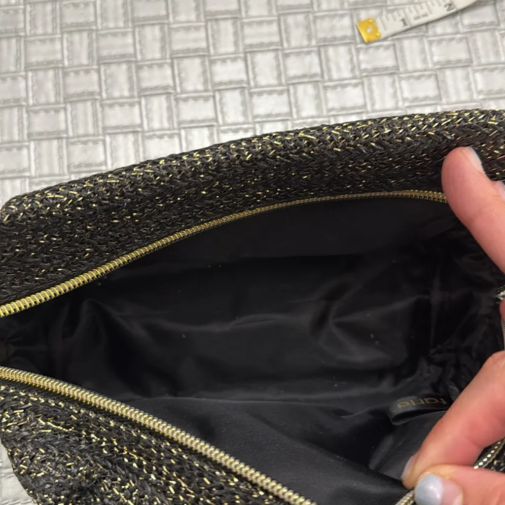 Tarte Black Gold Sparkle Makeup Cosmetic Bag Travel Pouch - Image 6