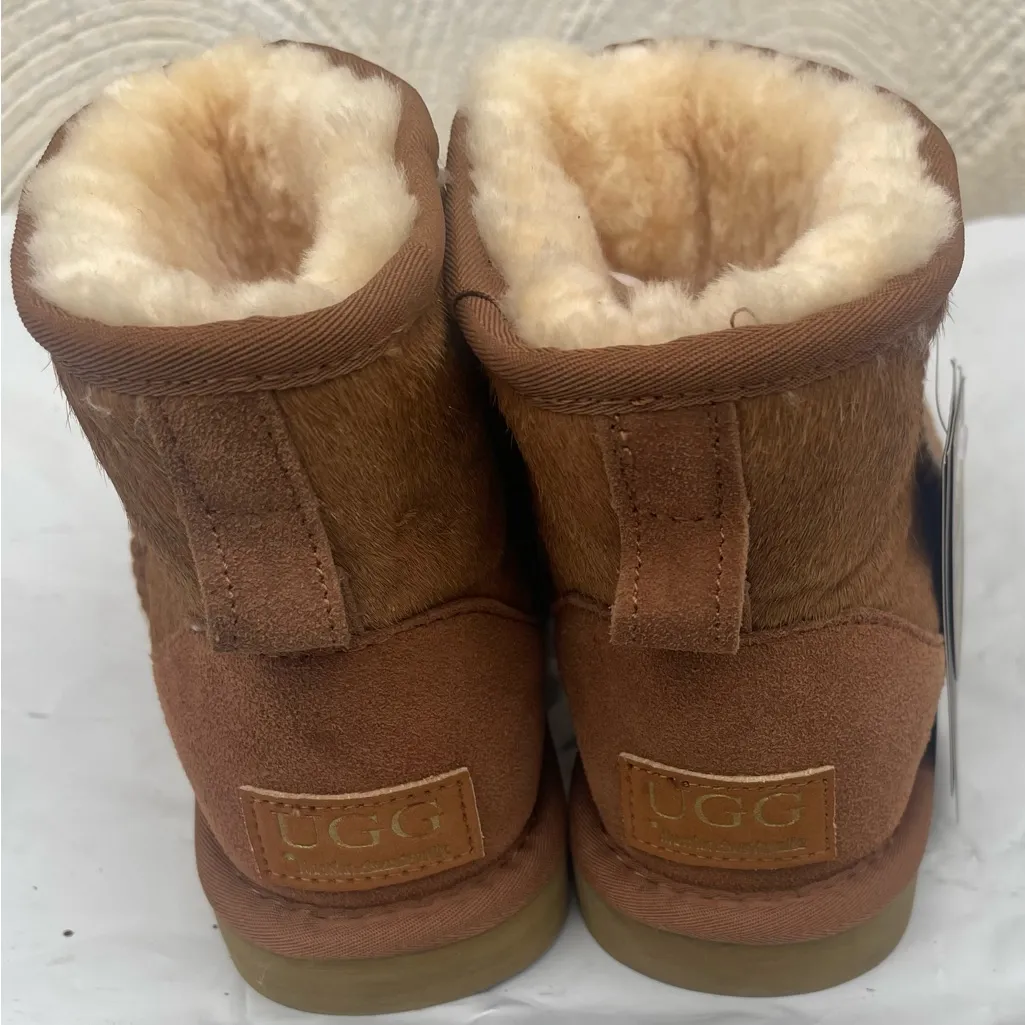 UGG CLASSIC ULTRA MINI CHESTNUT BOOTS Sheepskin Footwear - Image 7