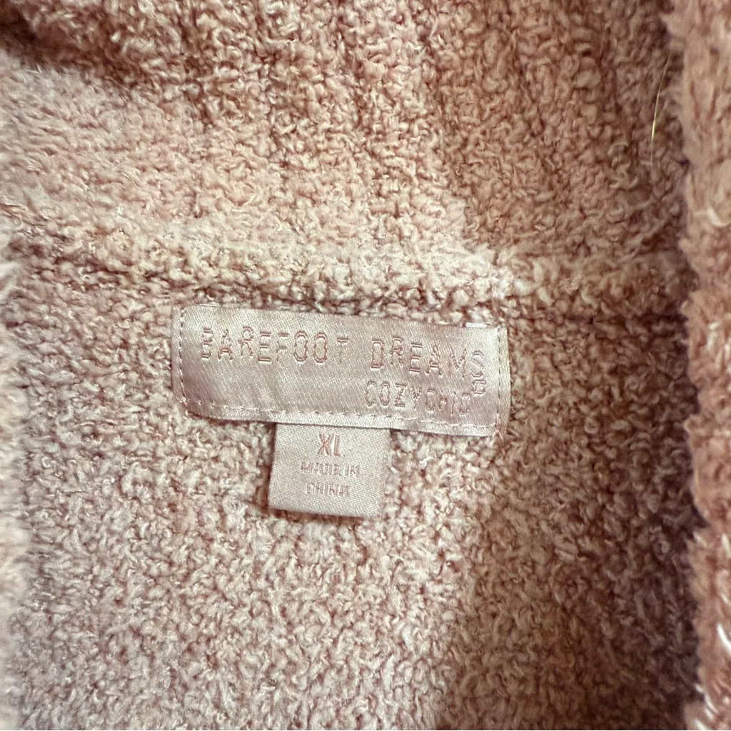 Barefoot Dreams Womens Cozychic Rose Quartz Cowl Neck Shirt Pullover Sweater - Image 2