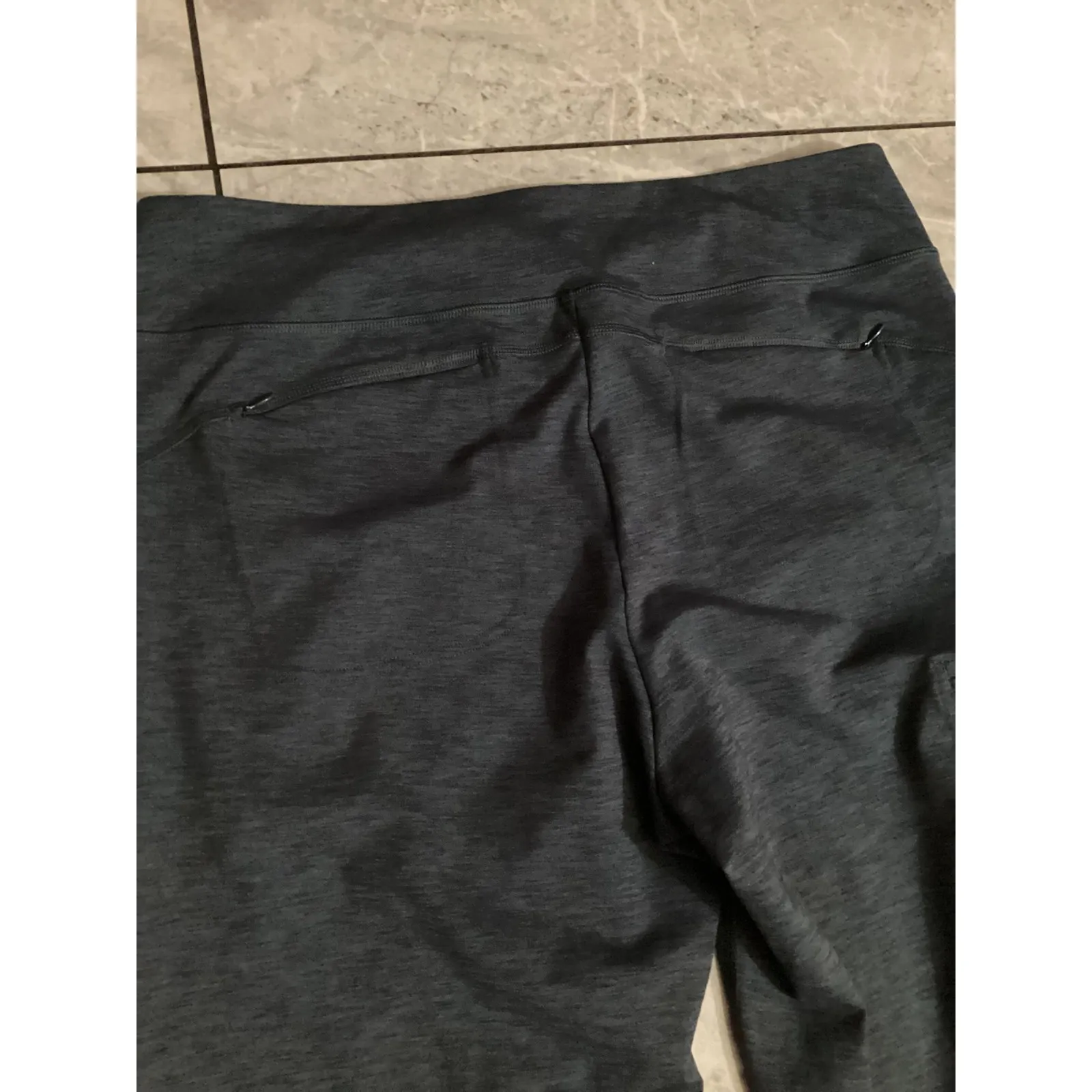 Duluth Trading Co Women's Lx31 Blue Gray Athletic Pants w/ Zip Pockets Size L - Image 3