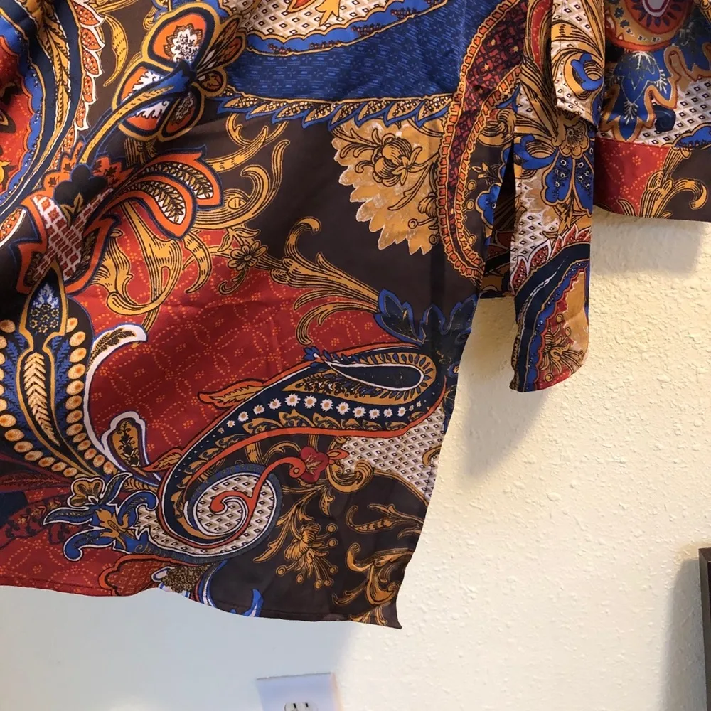 Chico’s 2 Petite Rich Paisley Print Blouse - Image 10