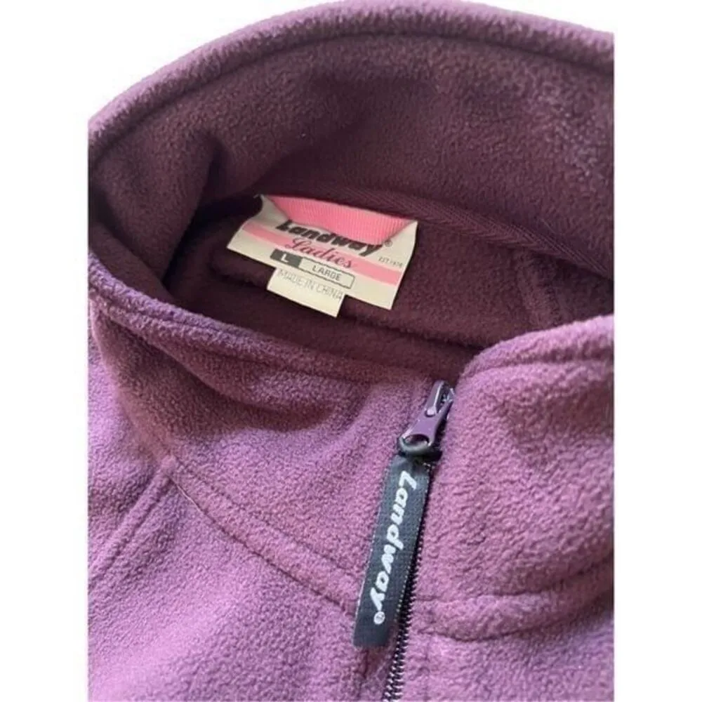 Swiss Tech fleece jacket size L Purple Size L - Image 5