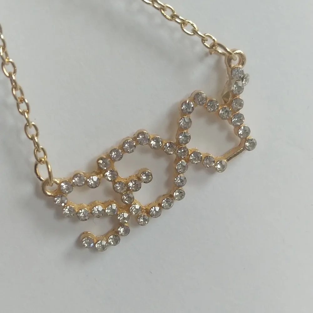 Gold Crystal SEXY Dangle Earrings - Image 4