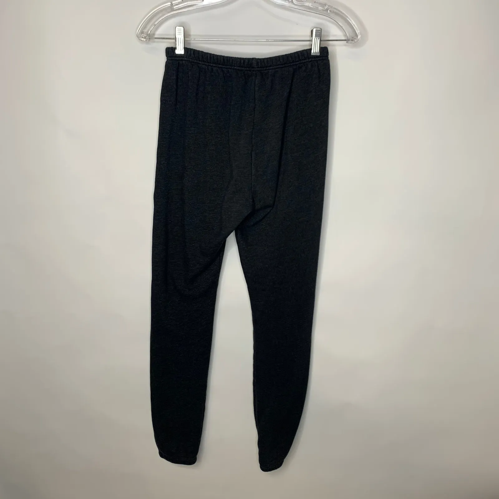 Wildfox Couture Black Heart Embroidered Sweatpants Sz Small - Image 4