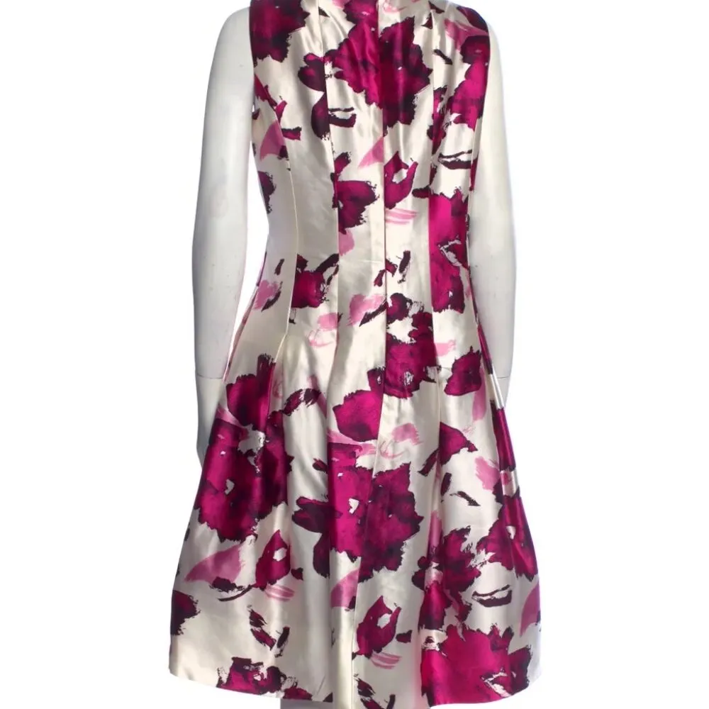 NWOT Oscar de la renta water color floral print dress - Image 8