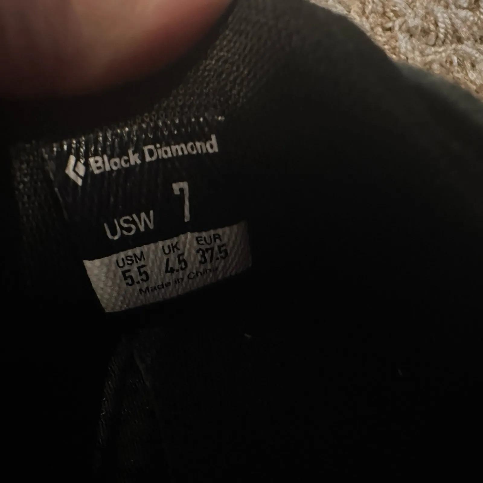 BLACK DIAMOND EQUIPMENT Lace Up Rock Climbing Shoes Womens Size 7 Blue Green - Image 8