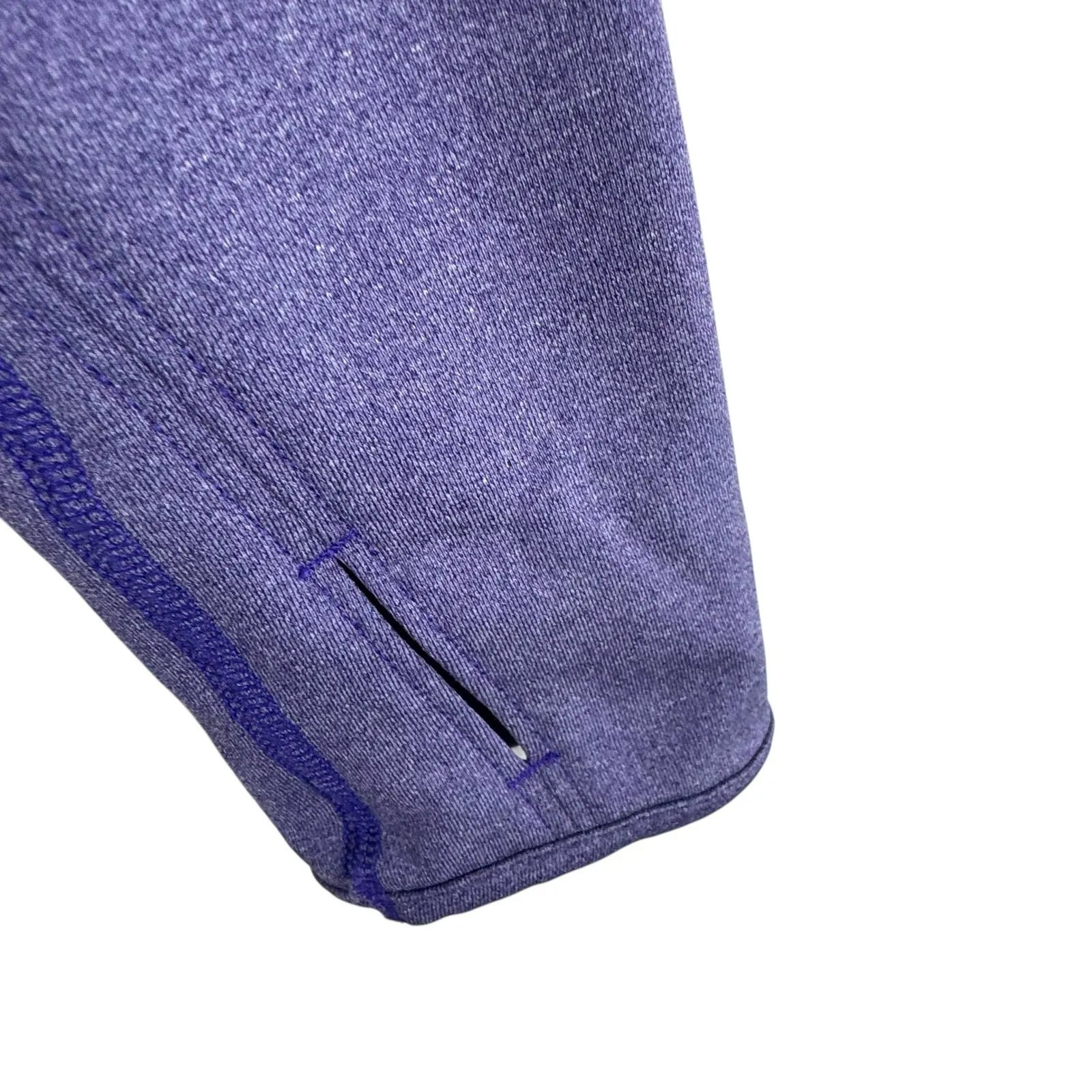 Mountain Hardwear Purple Mock Neck 1/4 Zip Athletic Pullover Zip Pocket Size S - Image 5