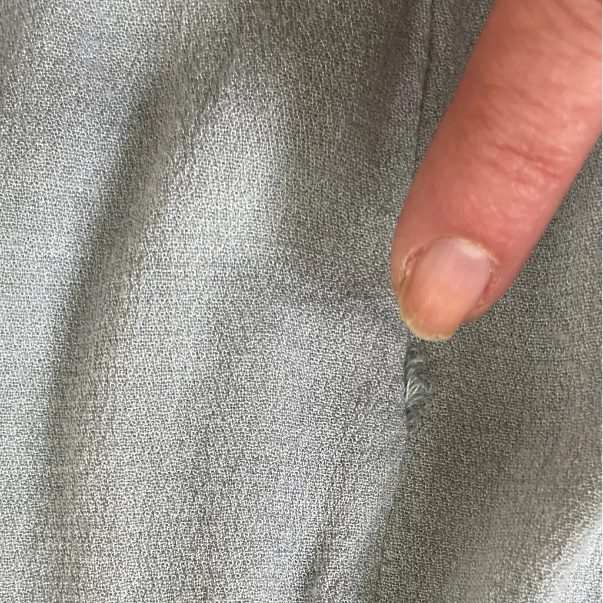 POL Top Tunic Bohemian Lace High Neck Sleeveless Pearl Button Up Back Light Gray - Image 11