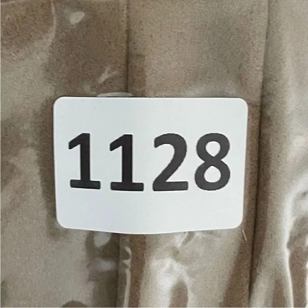 ZARA Faux Suede Legging
Trouser Medium Camel Brown Seamed Ankle-Zip SZ M #1128 - Image 11