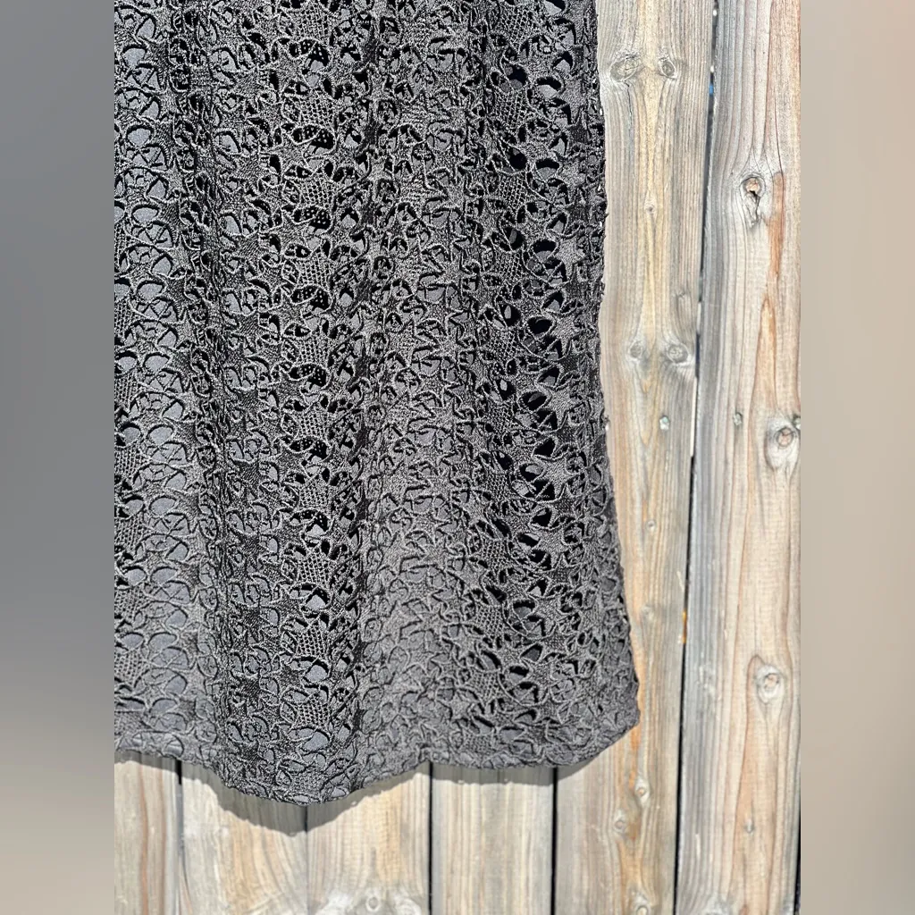 Zara Knit Star Pattern Lace Dress - Image 6