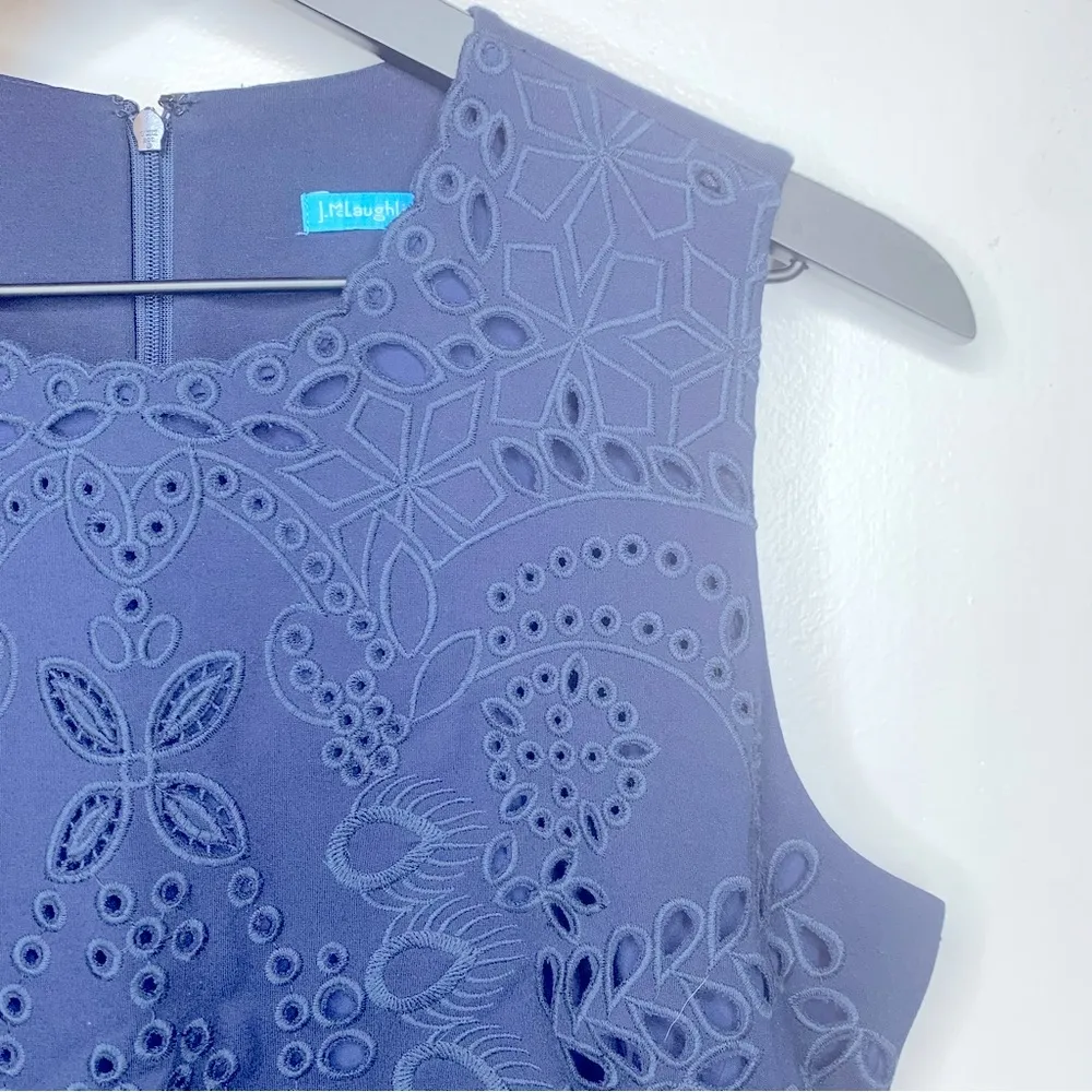 J. McLaughlin Navy Lace Dress Size S - Image 5