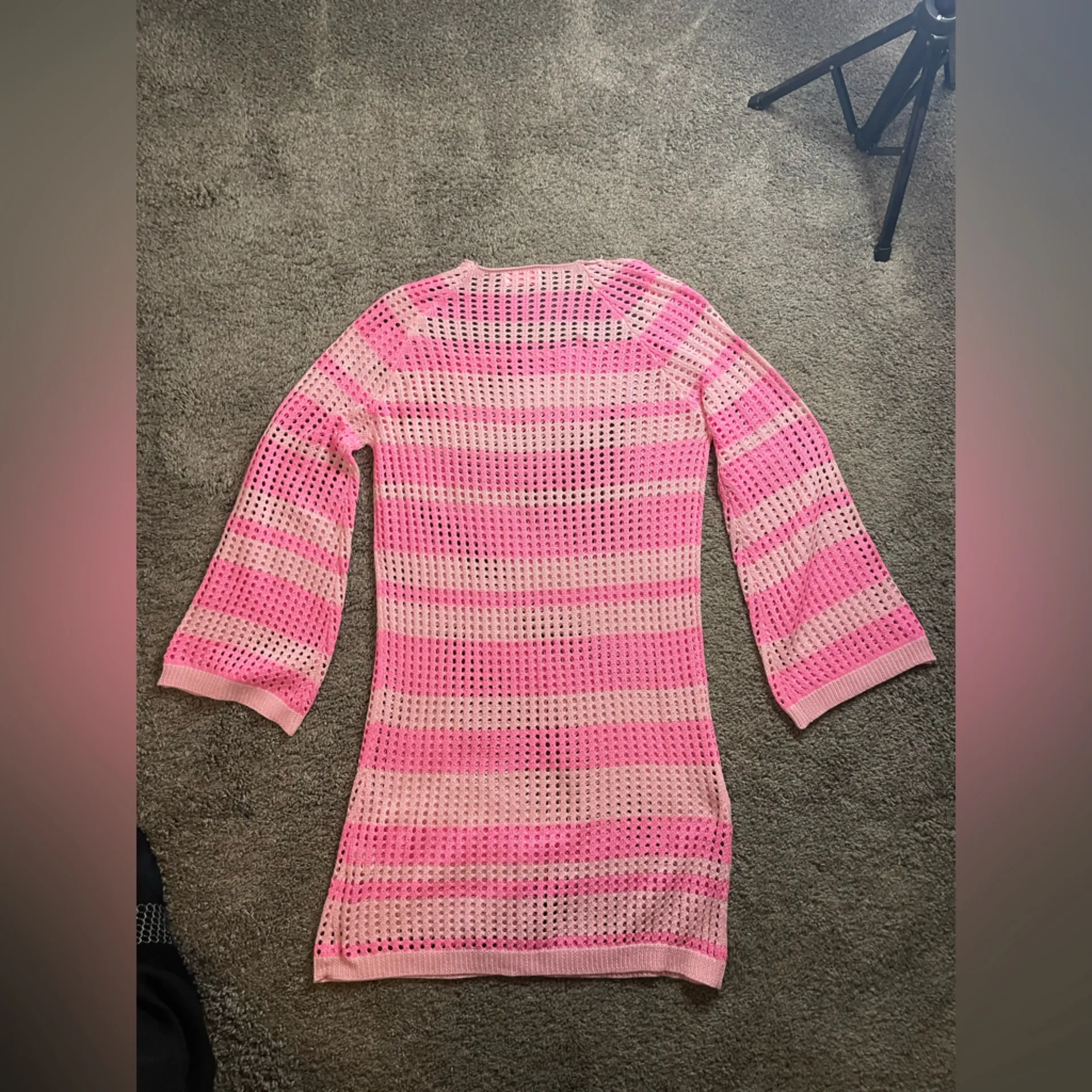 Pink Lily Pink and White Knit Top - Image 5