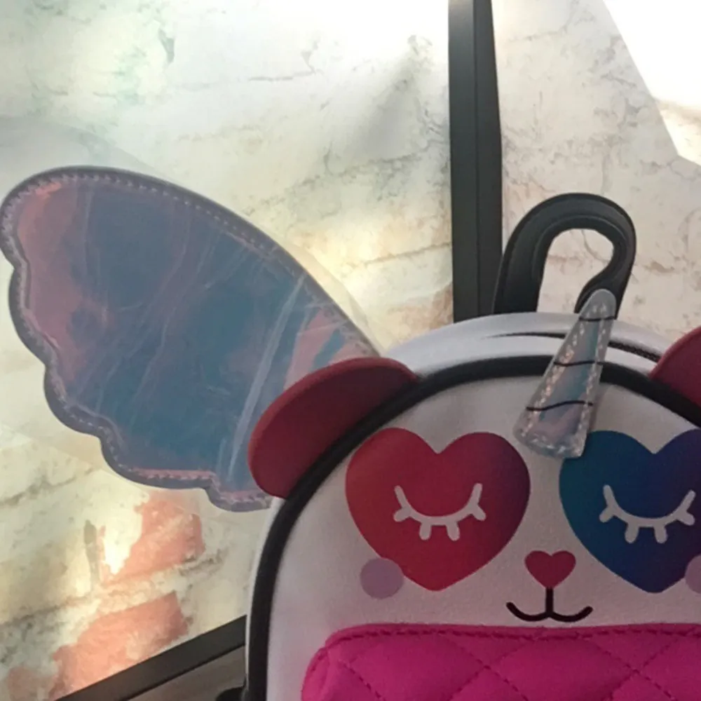 New Whimsical Luv Betsey Quilted Color Block Mini Panda Backpack 🐼 - Image 9