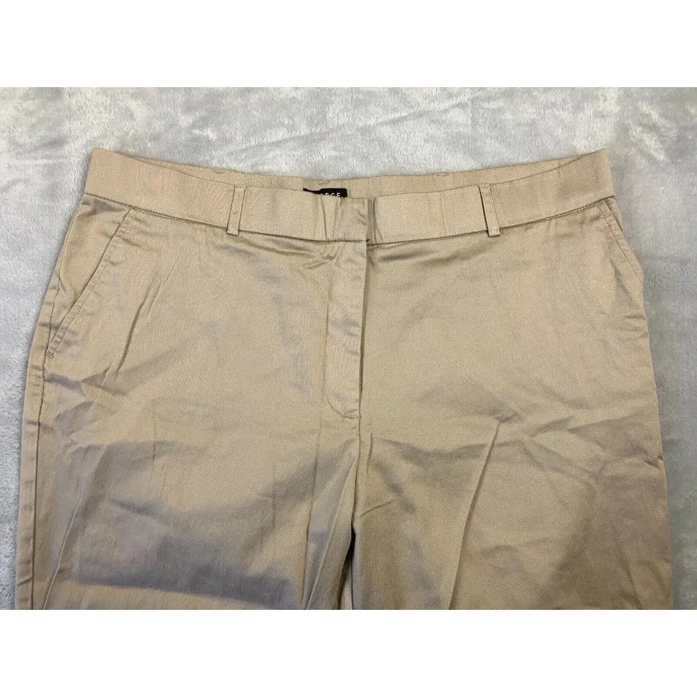 NWOT George Ankle Dress Pants Beige Sz 16W Flat Front Zip Pockets THINK SLIM - Image 3
