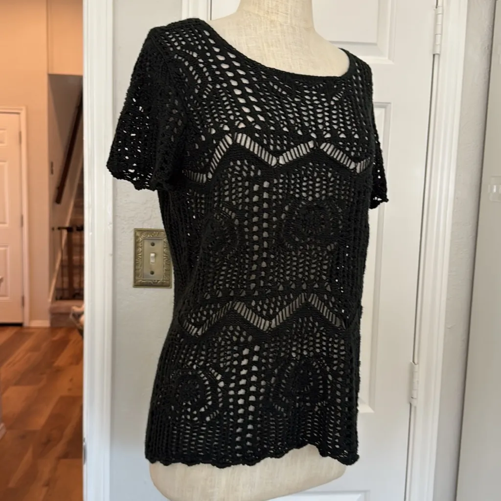 Y2k crochet short sleeve top - Image 11