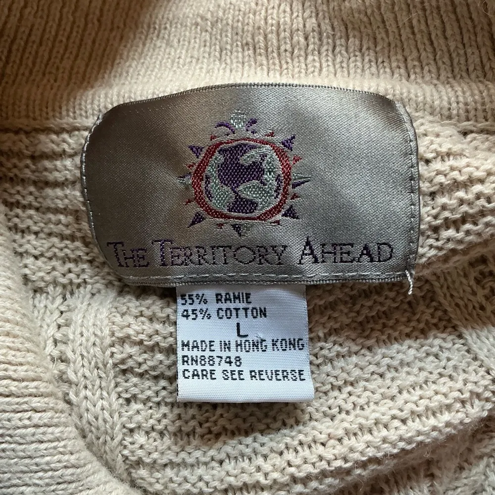 Territory Ahead Knit Polo Shirt | Textured Neutral Short Sleeve Sweater - Image 3