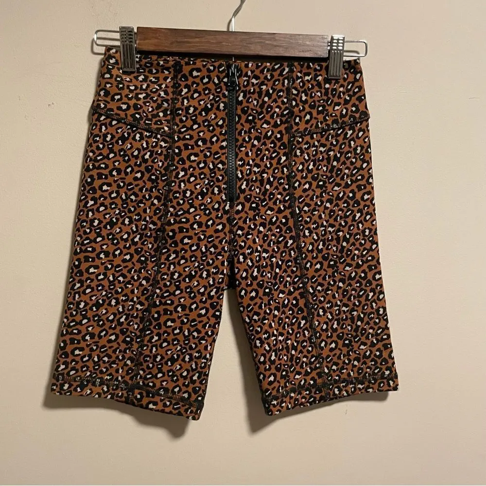 Free People Lucky Strike Biker Shorts Leopard Print- Size XS - Image 3