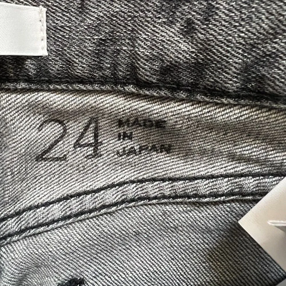 Moussy Vintage Jeans Womens 24 Blue Howa Distressed Japan Taper Stretch‎ Gray - Image 6