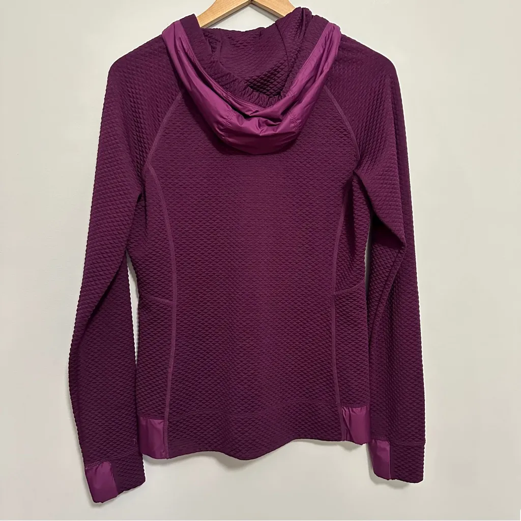 Marmot Full Zip Hooded Jacket Purple Quilted Lightweight Women's Size Medium - Image 2
