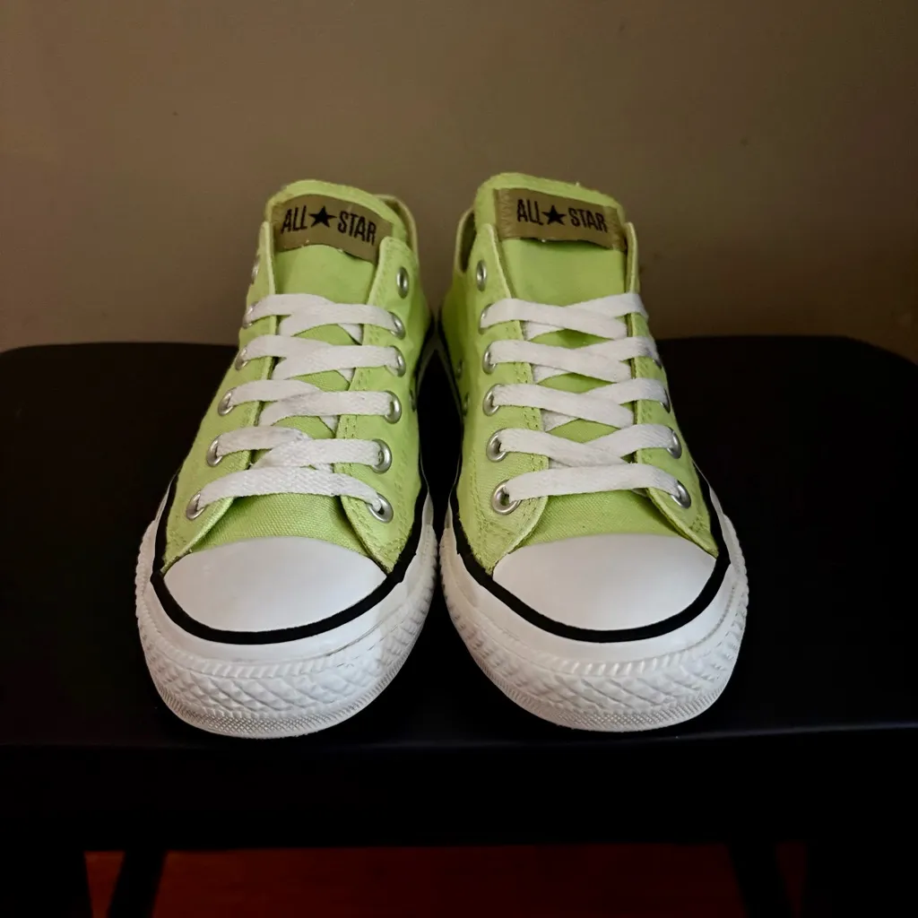 Converse Lime Green Low Top All Star - Image 3