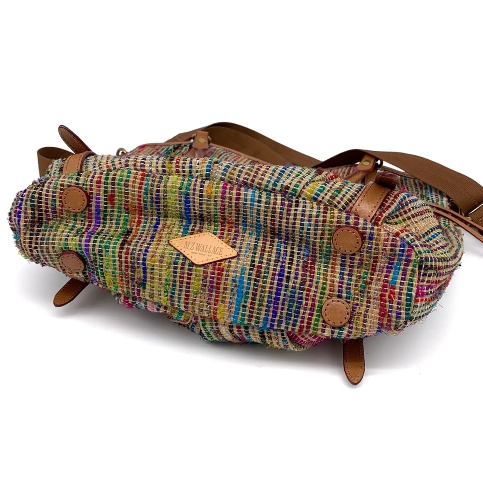 MZ WALLACE Bianca Tote Bag Tangier Twill Tan - Image 13