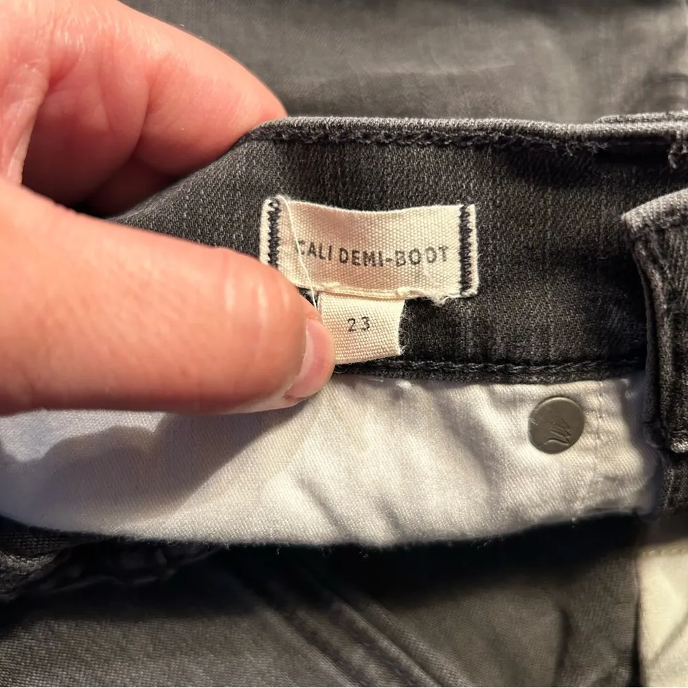 Madewell Washed Black Cali Demi Bootcut Denim Jeans Size 23 - Image 6