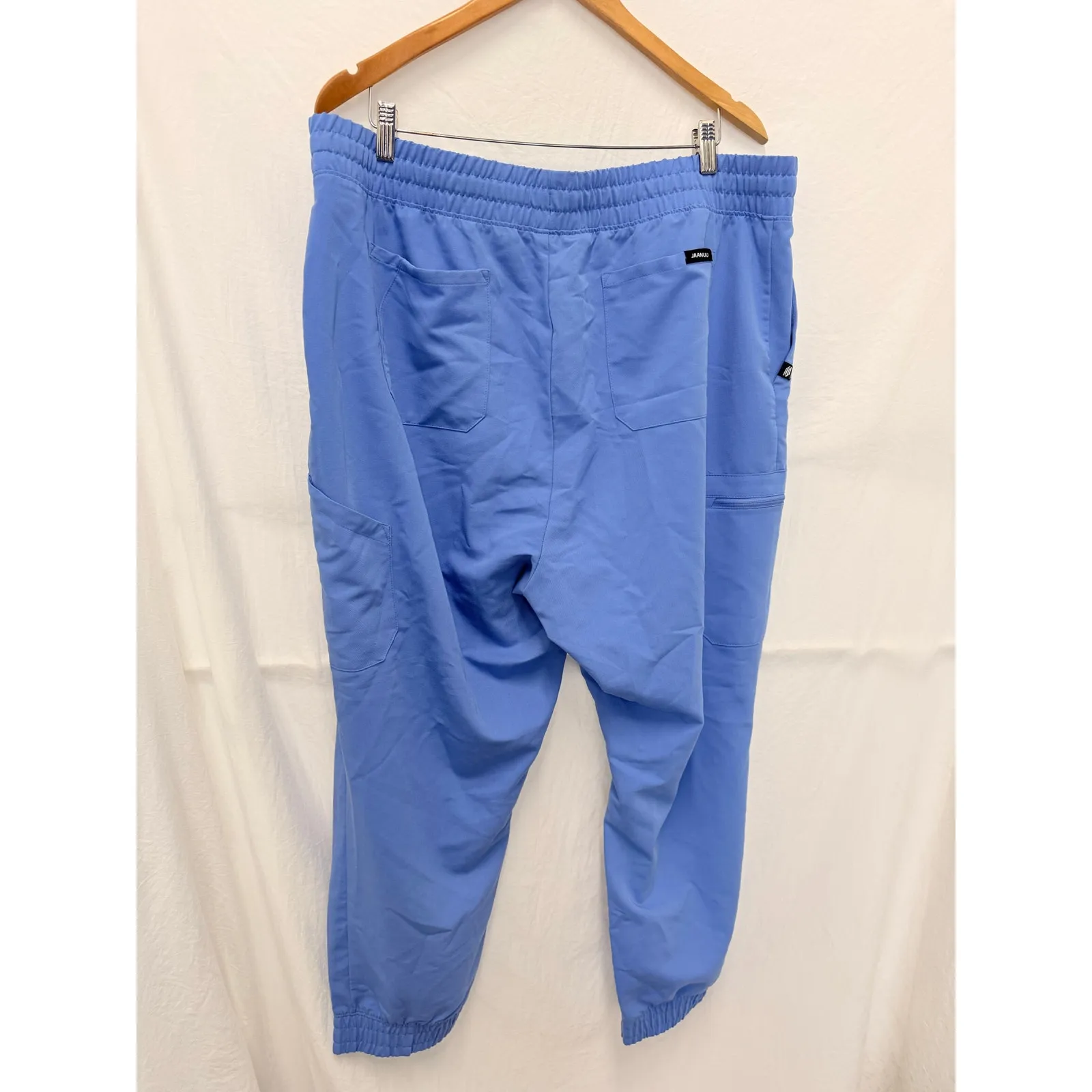 Jaanuu Bundle 2pcs Neo Everyday‎ Cargo Scrub Joggersv Ceil Blue 2X - Image 5