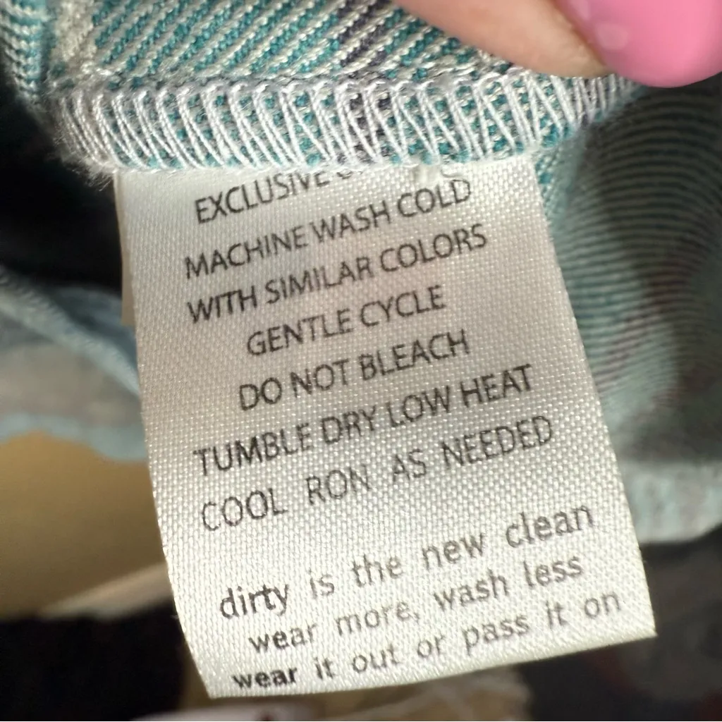 Toad & Co Barrel Striped Lil Hoodie Blue White Stripes Size Small Outdoor Active - Image 5