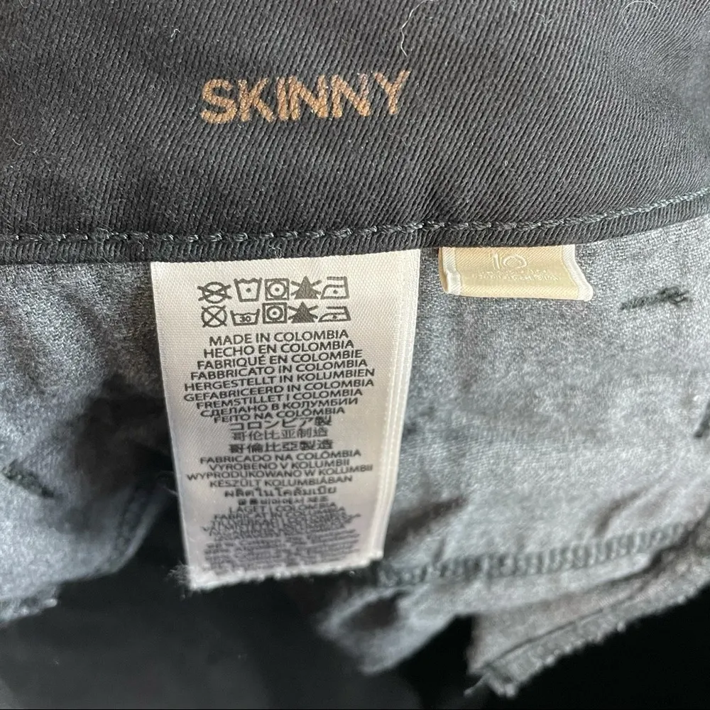 Michael Kors sz 10 Zip-pocket Skinny Jeans, Black - Image 7