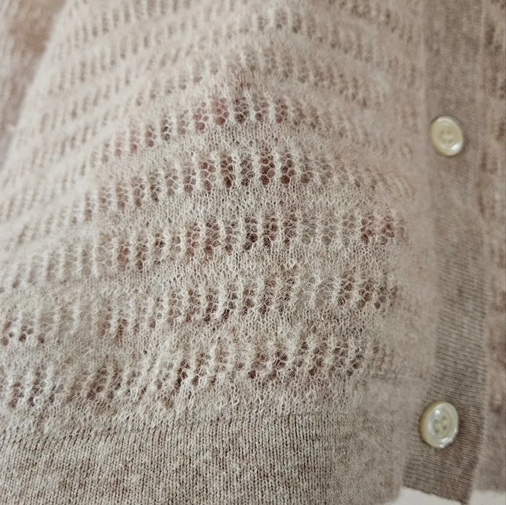 Knitted Alpaca Blend Cardigan - Image 5