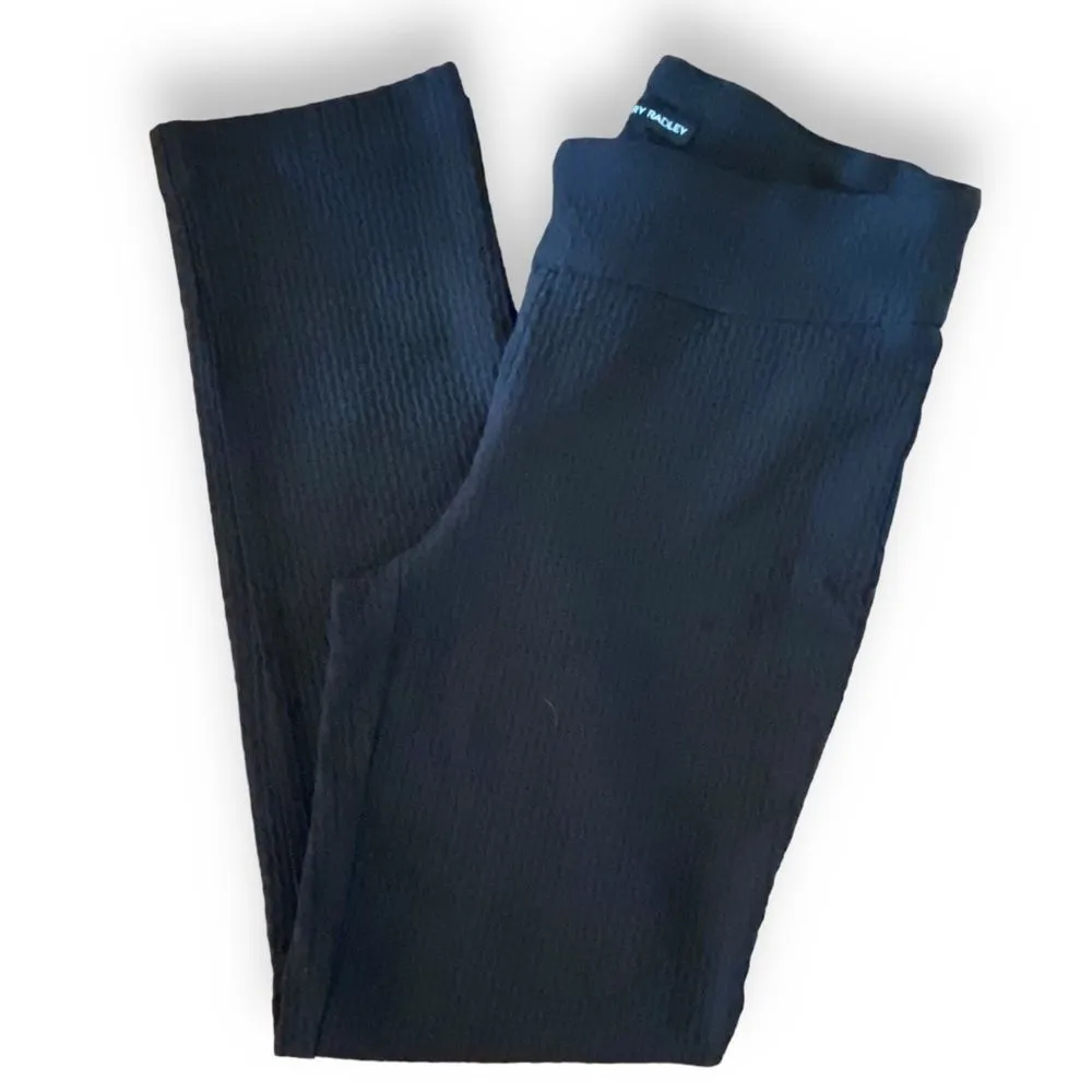 Hilary Radley Black Textured Slim Leg High Rise Stretch Ponte Pants Size 6 - Image 5